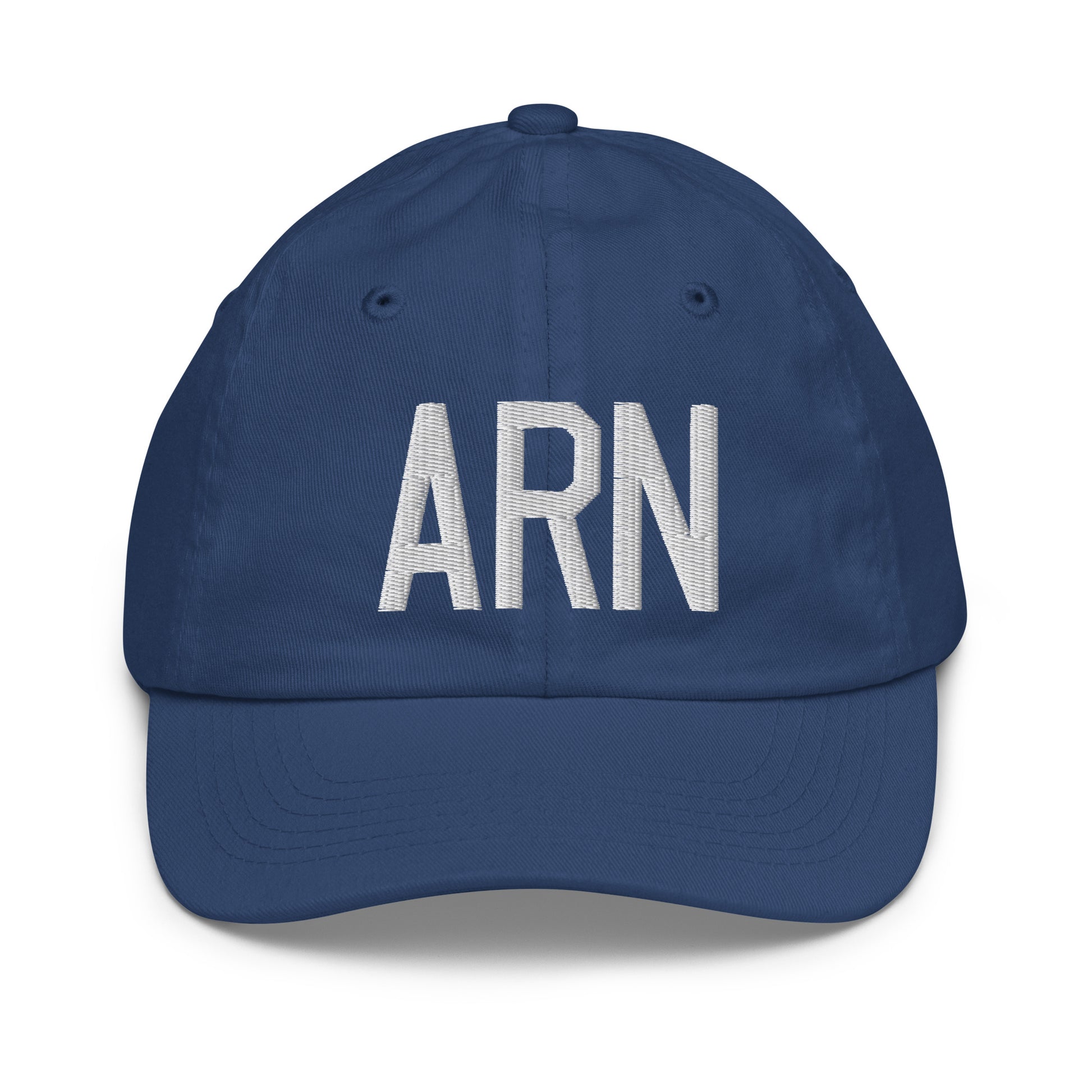 ARN Stockholm Kid's Baseball Cap • Air Force Lettering in White • YHM Designs - Image 20