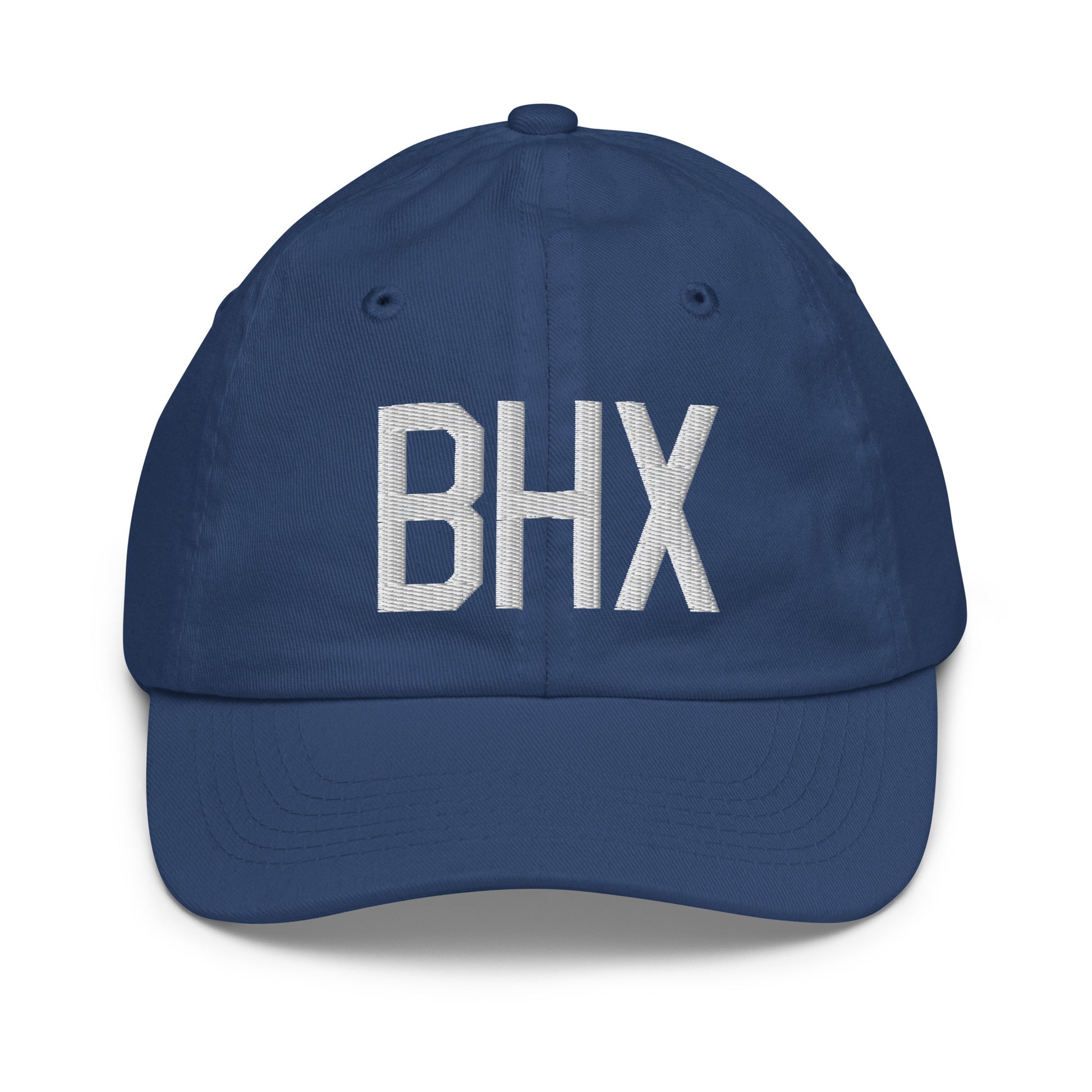 BHX Birmingham Kid's Baseball Cap • Air Force Lettering in White • YHM Designs - Image 20