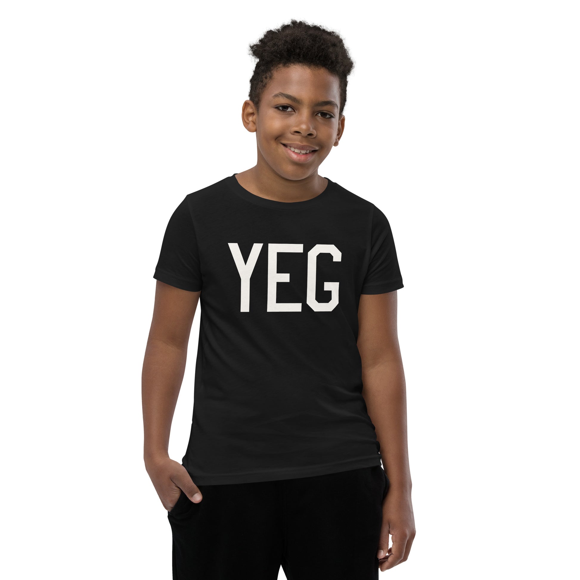 Kid's T-Shirt - White Graphic • YEG Edmonton • YHM Designs - Image 06
