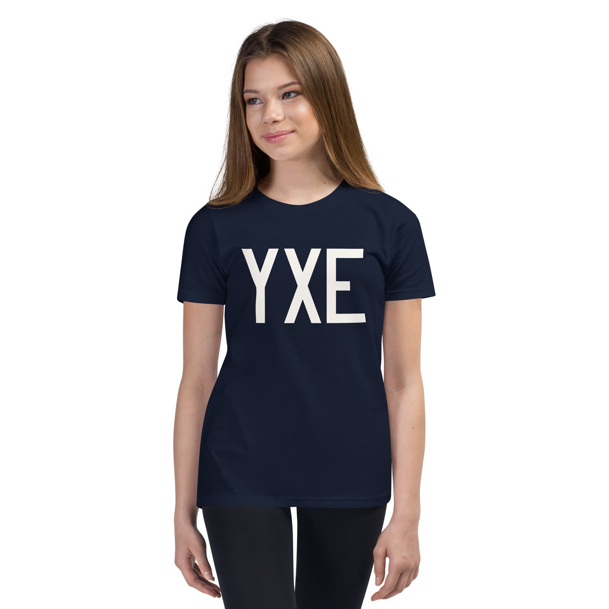 Kid's T-Shirt - White Graphic • YXE Saskatoon • YHM Designs - Image 04