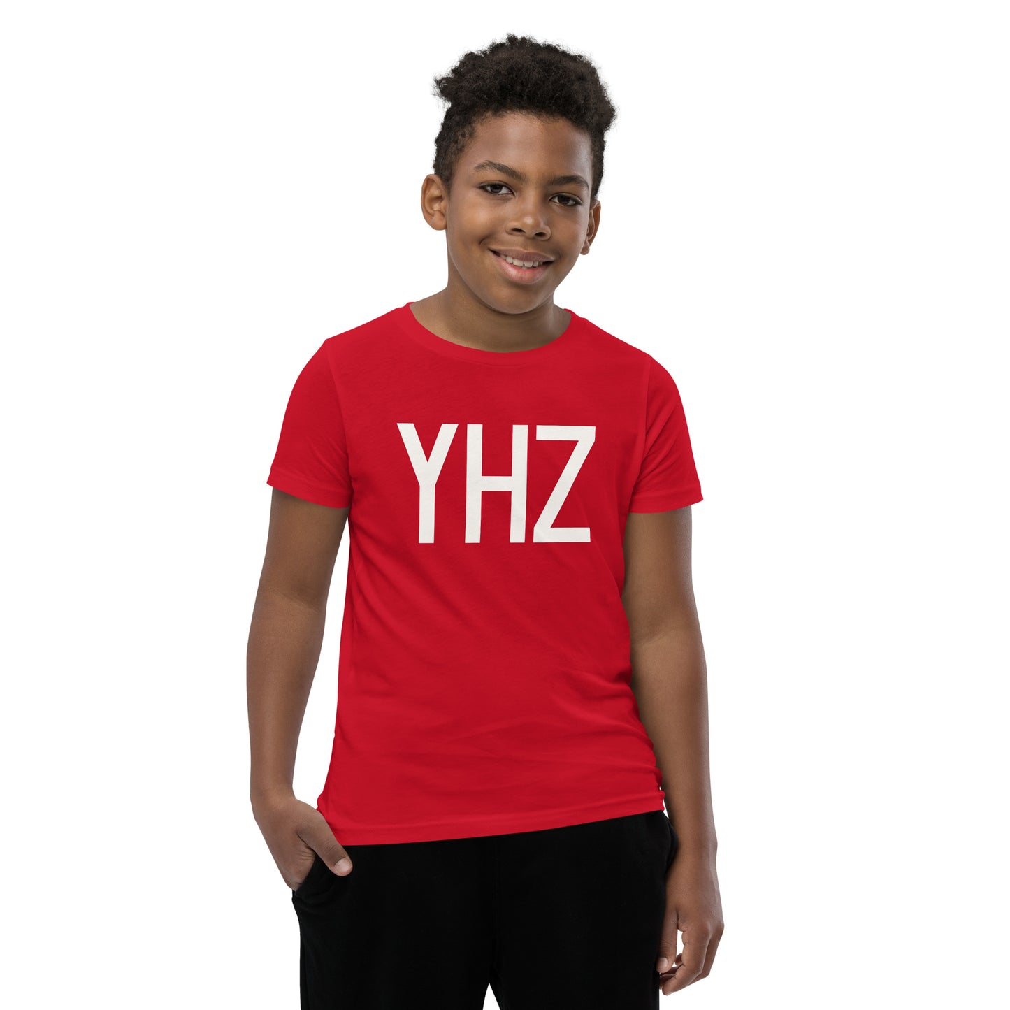 Kid's T-Shirt - White Graphic • YHZ Halifax • YHM Designs - Image 09