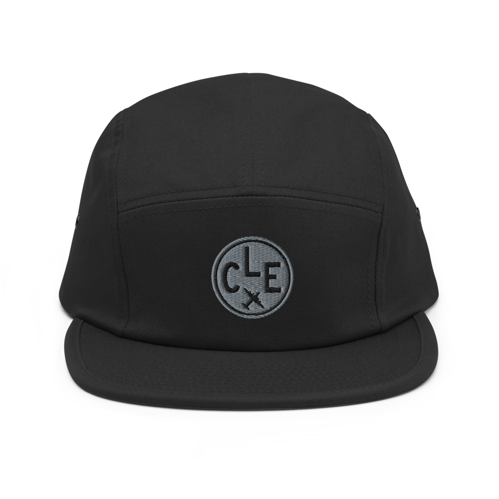 Airport Code Camper Hat - Roundel • CLE Cleveland • YHM Designs - Image 05