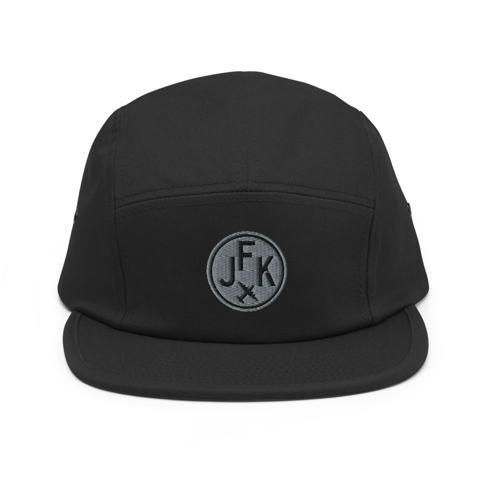Airport Code Camper Hat - Roundel • JFK New York City • YHM Designs - Image 05