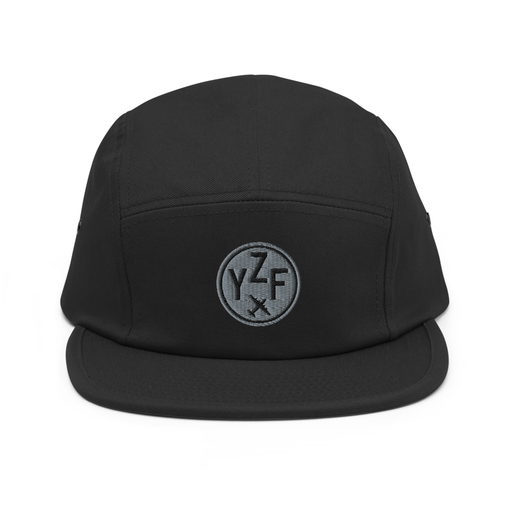 Airport Code Camper Hat - Roundel • YZF Yellowknife • YHM Designs - Image 05