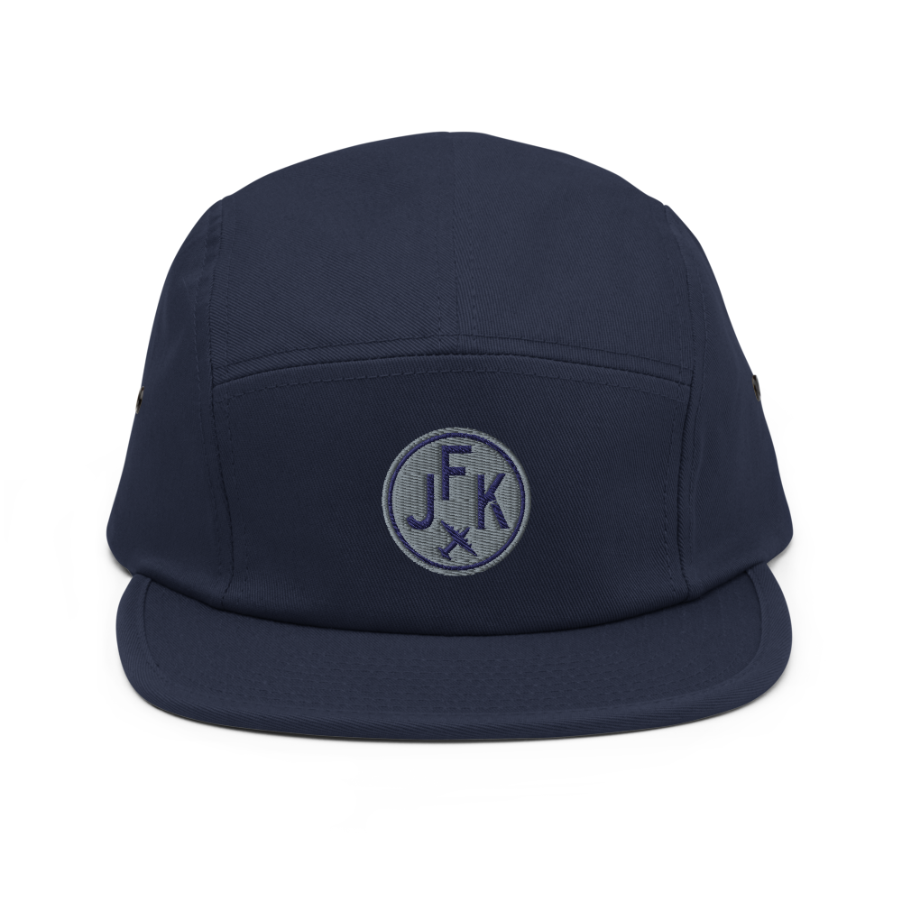 Airport Code Camper Hat - Roundel • JFK New York City • YHM Designs - Image 10