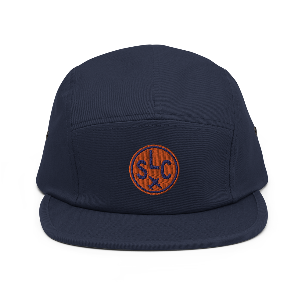 Airport Code Camper Hat - Roundel • SLC Salt Lake City • YHM Designs - Image 05