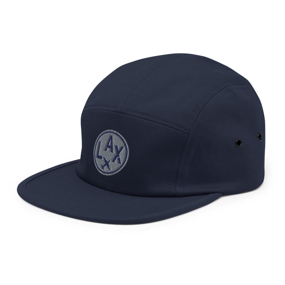 Airport Code Camper Hat - Roundel • LAX Los Angeles • YHM Designs - Image 14