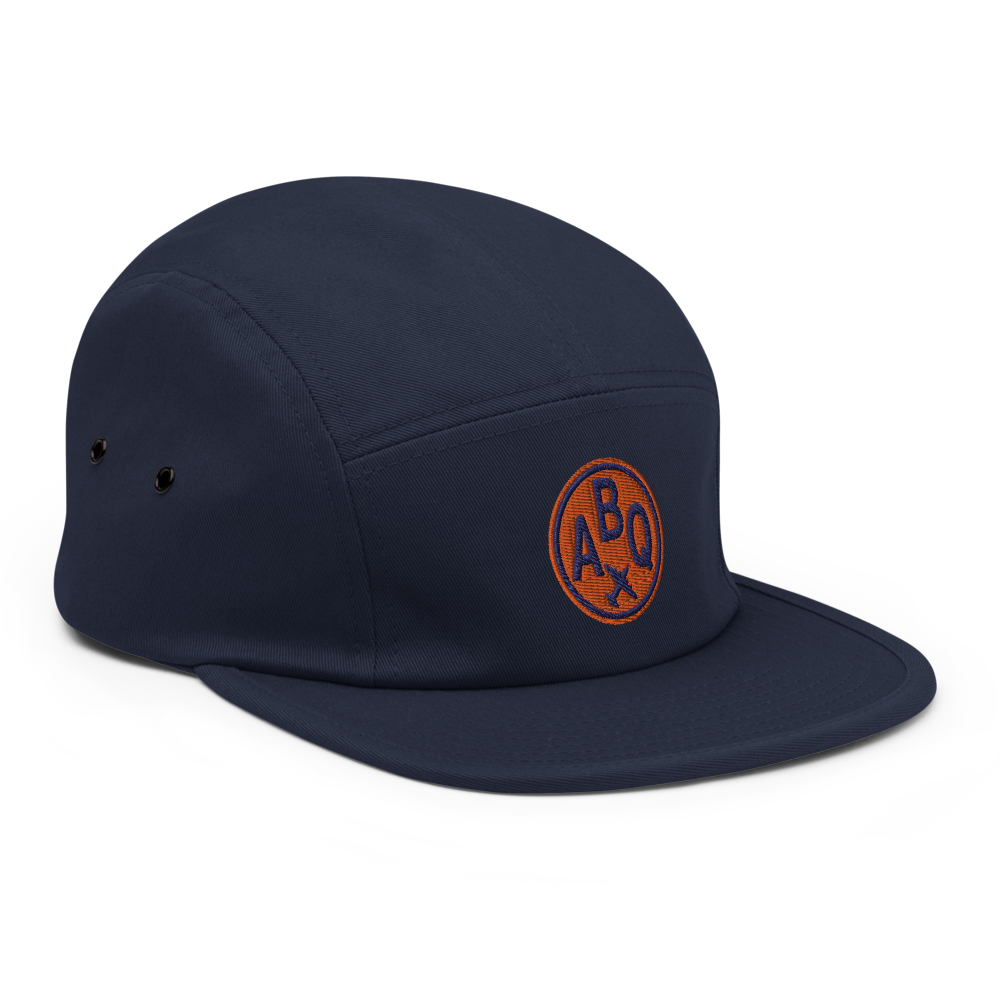 Airport Code Camper Hat - Roundel • ABQ Albuquerque • YHM Designs - Image 08