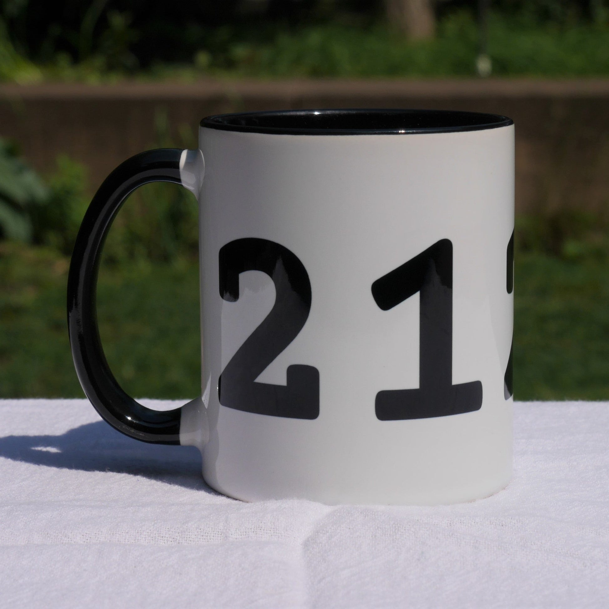 Aviation-Theme Coffee Mug - Black • ZRH Zurich • YHM Designs - Image 04