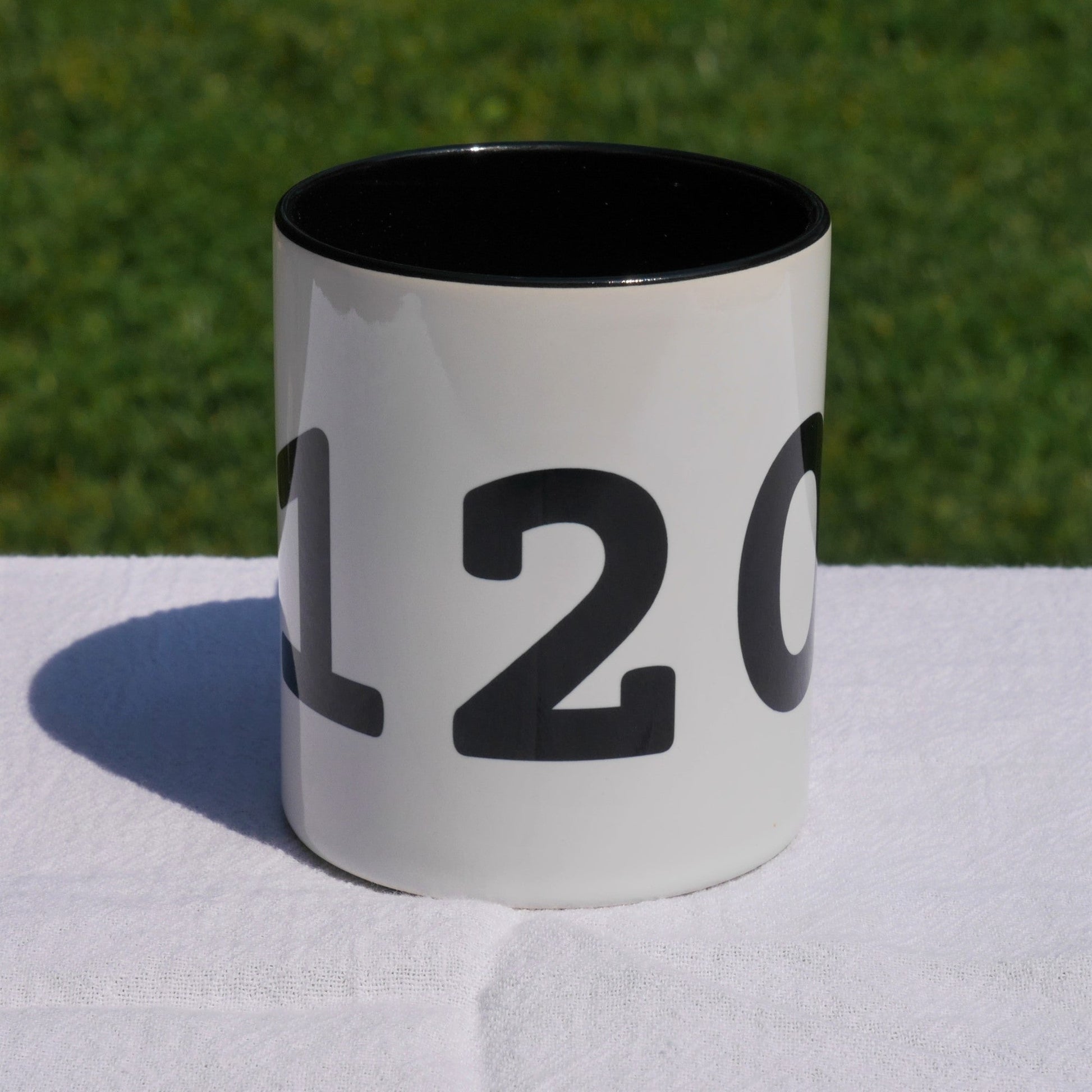 Aviation-Theme Coffee Mug - Black • ZRH Zurich • YHM Designs - Image 05