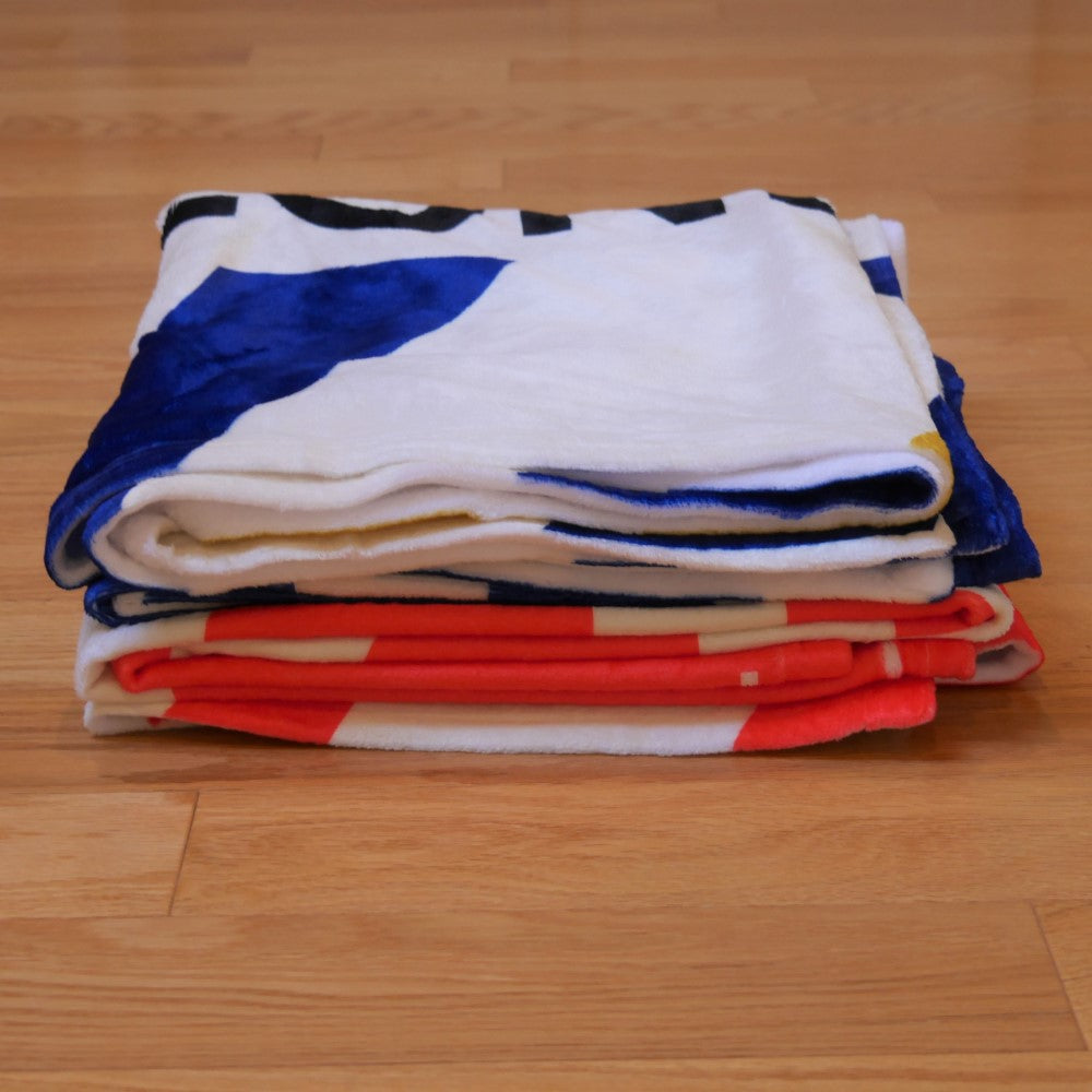 BRS Bristol Throw Blanket • Jet Age Baggage Tag Design • YHM Designs - Image 05