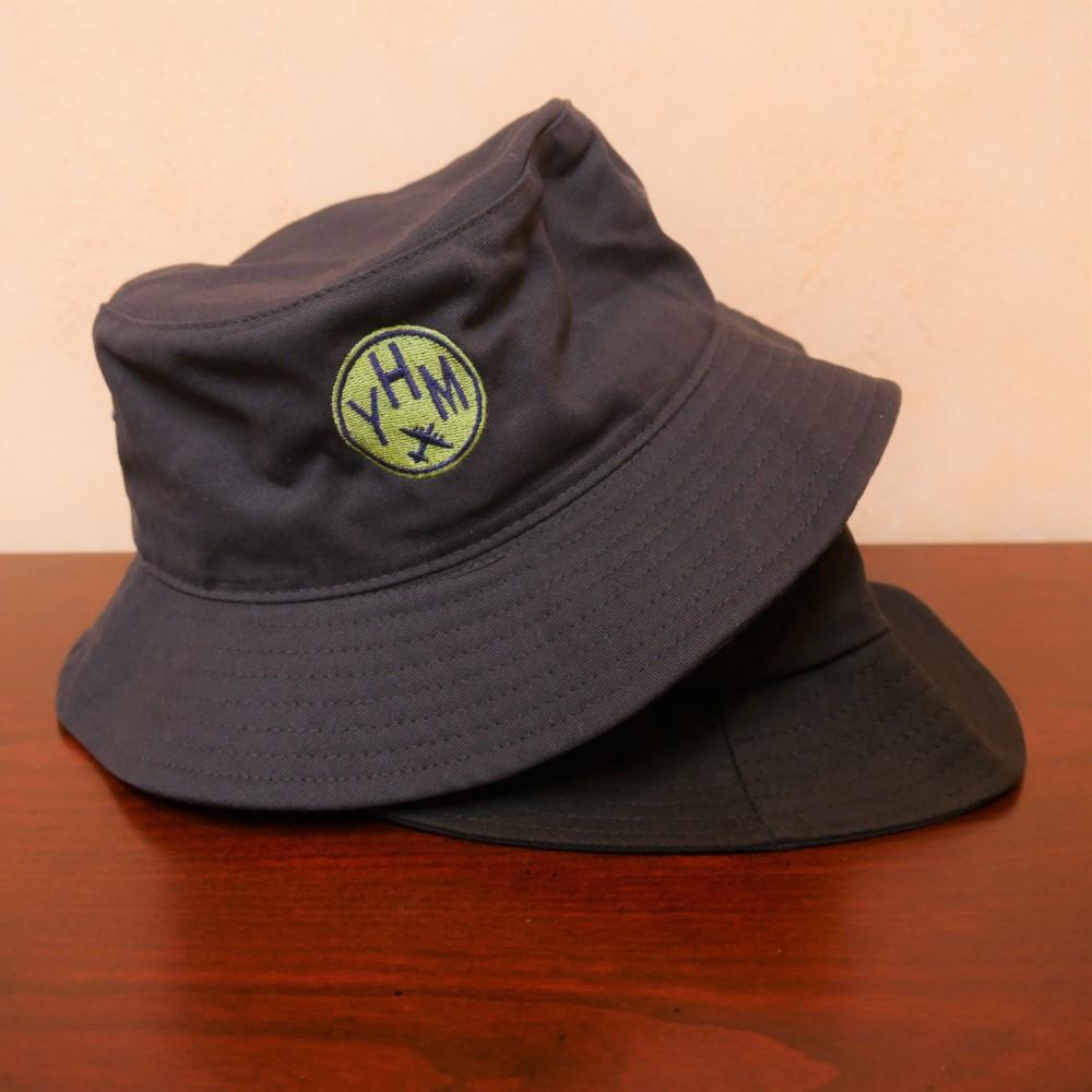 Roundel Bucket Hat - Navy Blue & White • YUL Montreal • YHM Designs - Image 08