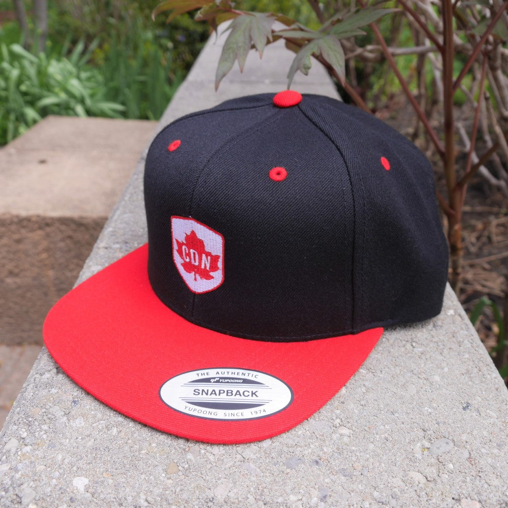 Maple Leaf Snapback Hat - Red/White • YWG Winnipeg • YHM Designs - Image 23