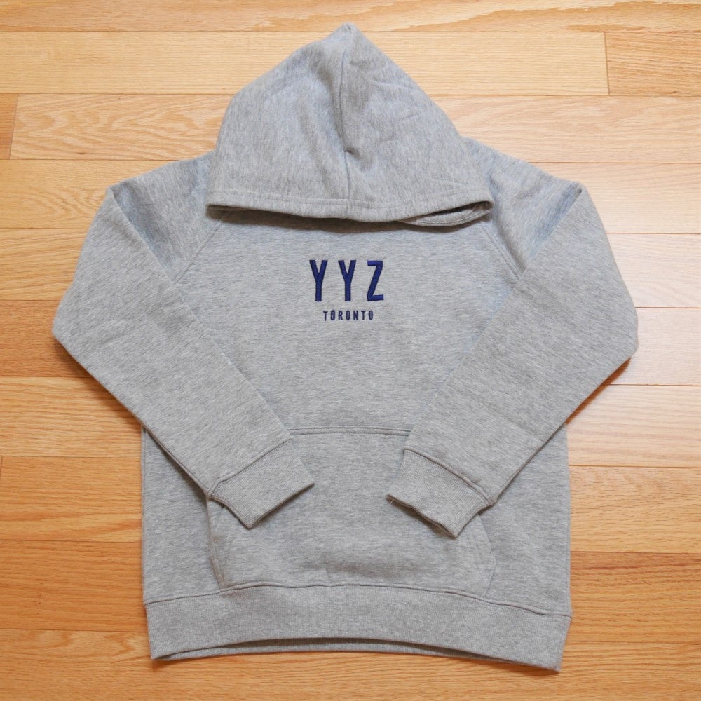 Kid's Sustainable Hoodie - Navy Blue • FCO Rome • YHM Designs - Image 11