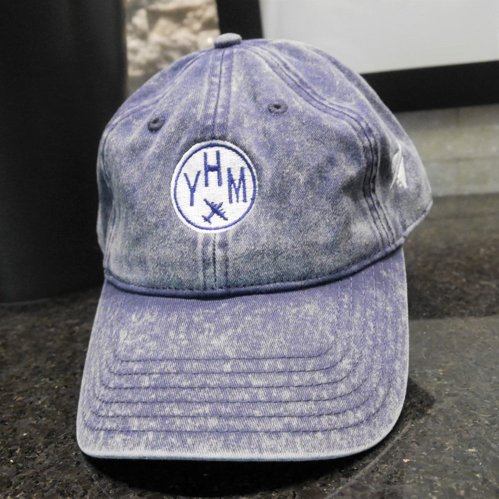 Airport Code Twill Cap - White • YAM Sault-Ste-Marie • YHM Designs - Image 35