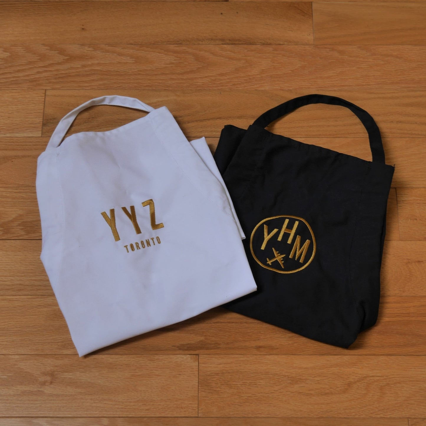 City Embroidered Apron - Old Gold • YHZ Halifax • YHM Designs - Image 13