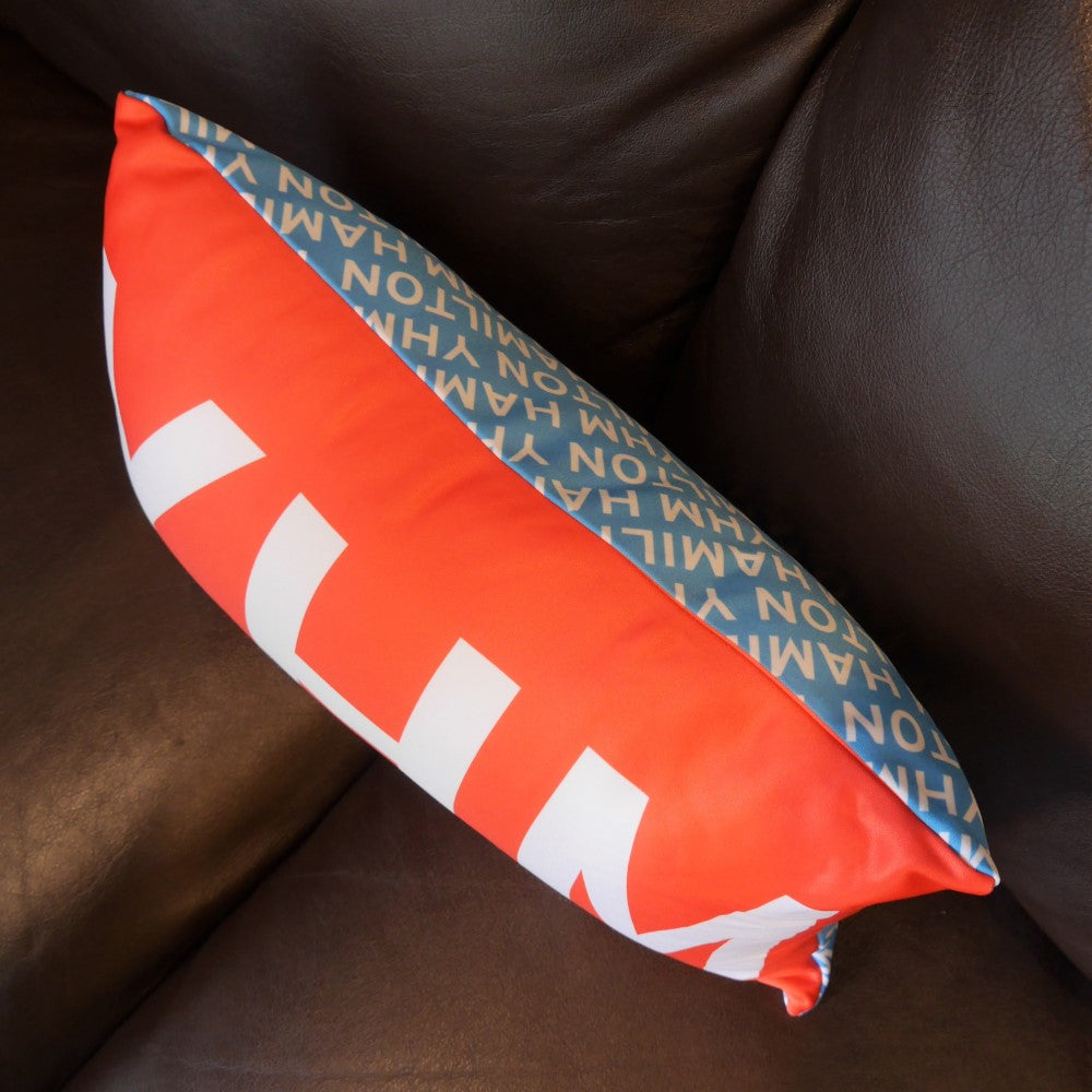 DTW Detroit Throw Pillow • Air Force Lettering & Red Buffalo Plaid • YHM Designs - Image 13