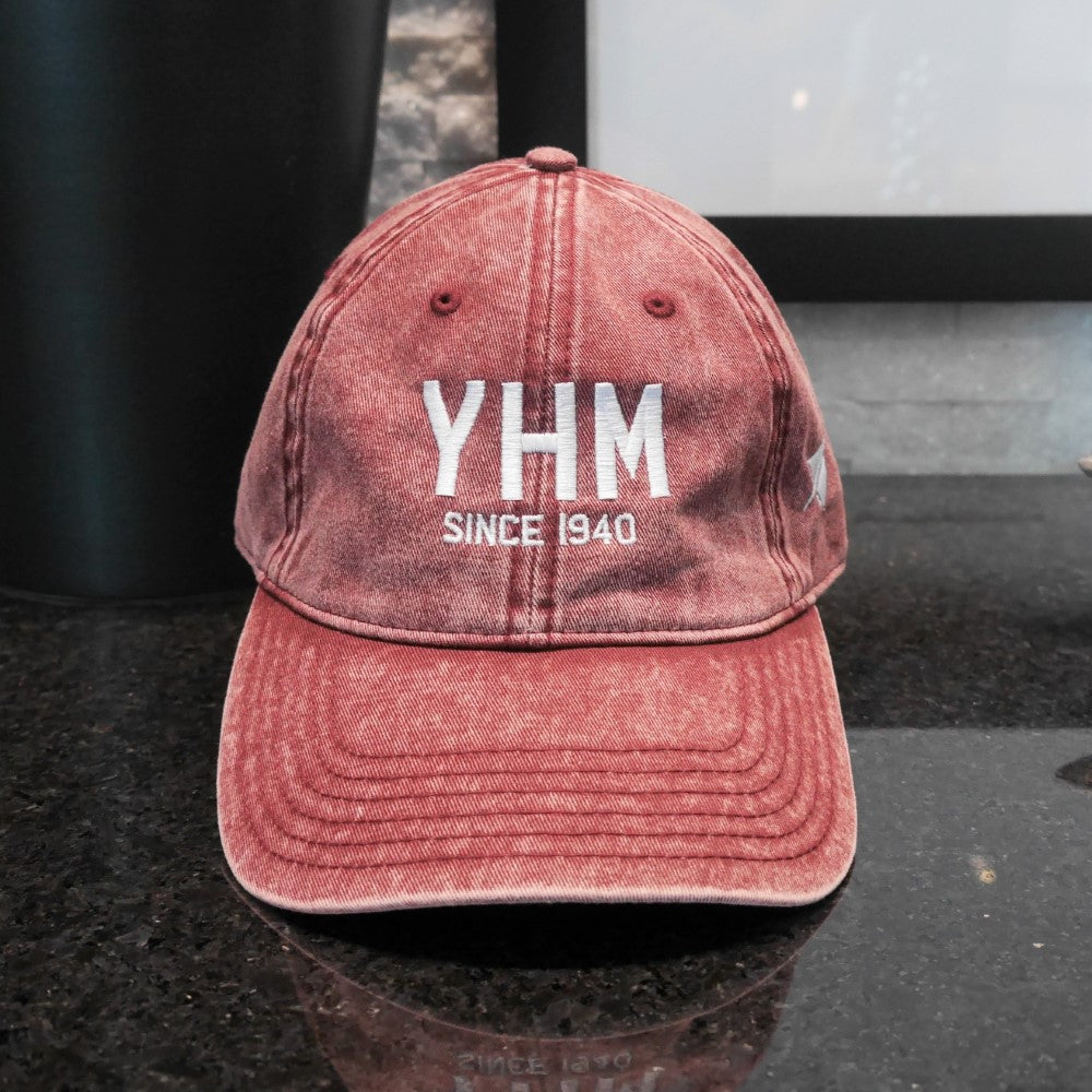 Airport Code Twill Cap - White • YXY Whitehorse • YHM Designs - Image 38