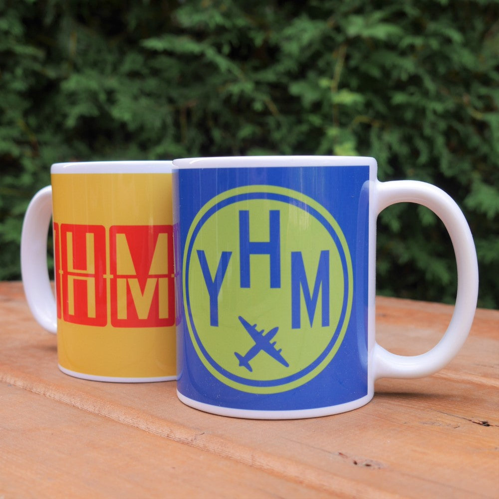 Cool Travel Gift Coffee Mug - Viking Blue • LHR London • YHM Designs - Image 05