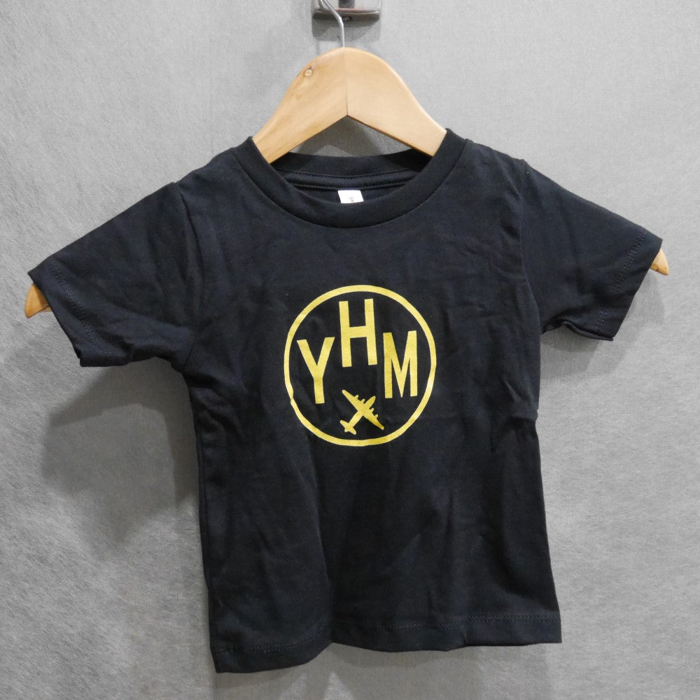Airport Code Baby T-Shirt - Yellow • MKC Kansas City • YHM Designs - Image 07