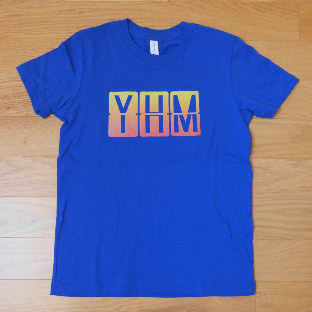 Kid's Airport Code Tee - Viking Blue Graphic • AKL Auckland • YHM Designs - Image 09