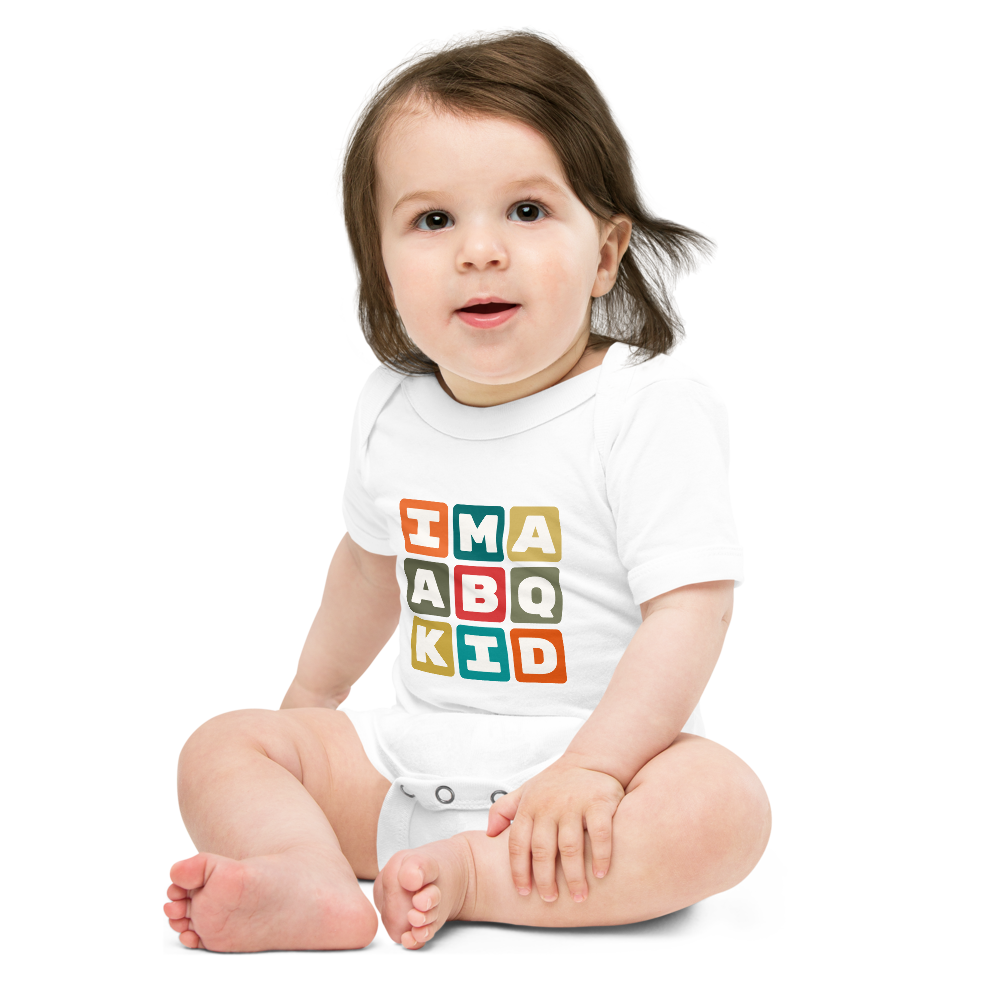 Baby Bodysuit - Colourful Blocks • ABQ Albuquerque • YHM Designs - Image 05