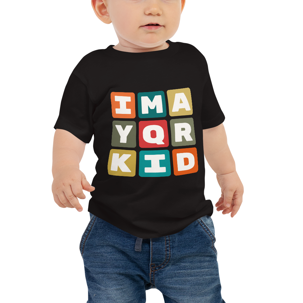 Baby T-Shirt - Colourful Blocks • YQR Regina • YHM Designs - Image 01