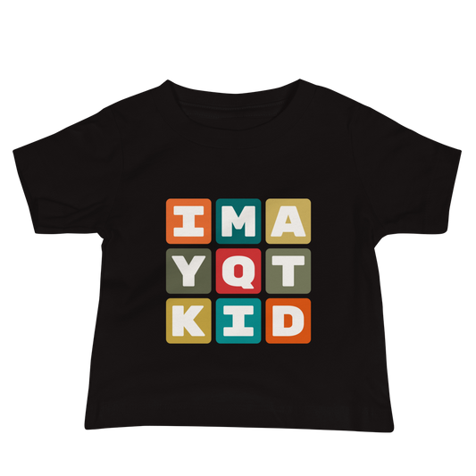 YQT Thunder Bay Baby T-Shirt • Colourful Blocks Design • YHM Designs - Image 02