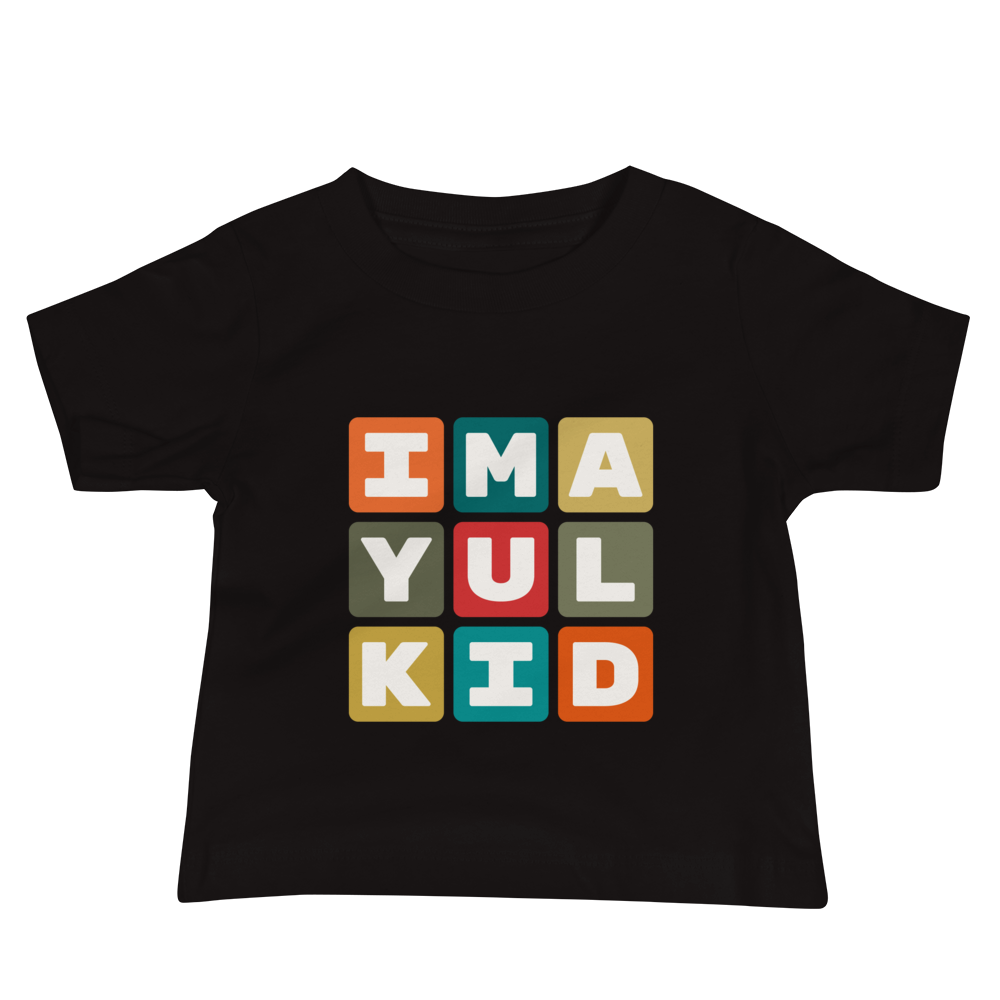 Baby T-Shirt - Colourful Blocks • YUL Montreal • YHM Designs - Image 02