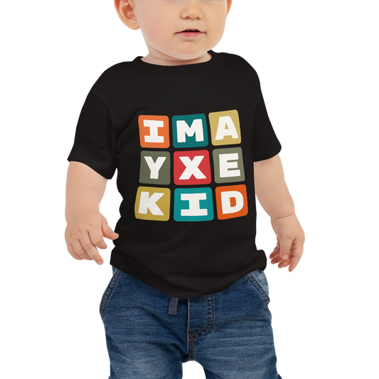 Baby T-Shirt - Colourful Blocks • YXE Saskatoon • YHM Designs - Image 01