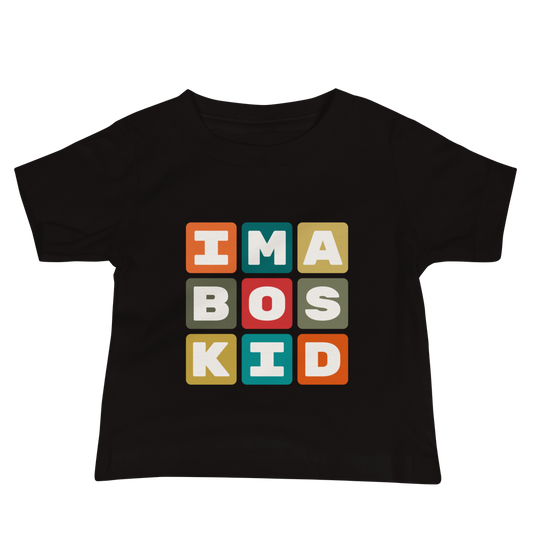 Baby T-Shirt - Colourful Blocks • BOS Boston • YHM Designs - Image 02