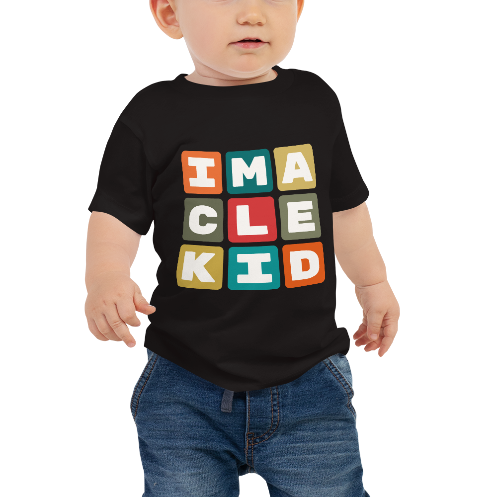 Baby T-Shirt - Colourful Blocks • CLE Cleveland • YHM Designs - Image 01