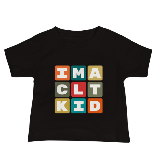 Baby T-Shirt - Colourful Blocks • CLT Charlotte • YHM Designs - Image 02