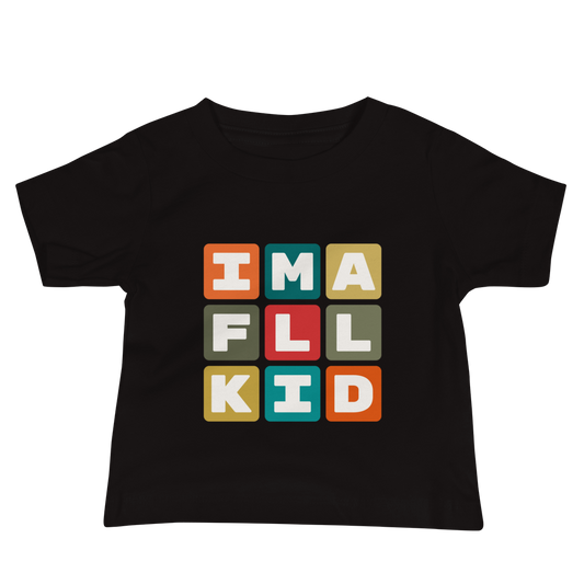 FLL Fort Lauderdale Baby T-Shirt • Colourful Blocks Design • YHM Designs - Image 02