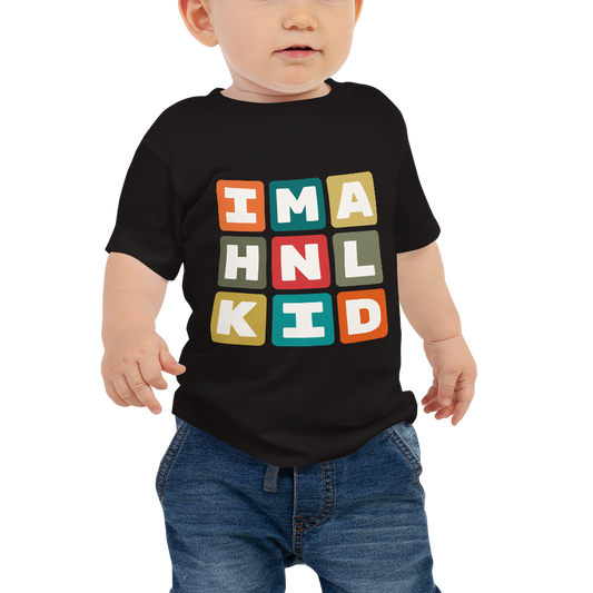 Baby T-Shirt - Colourful Blocks • HNL Honolulu • YHM Designs - Image 01