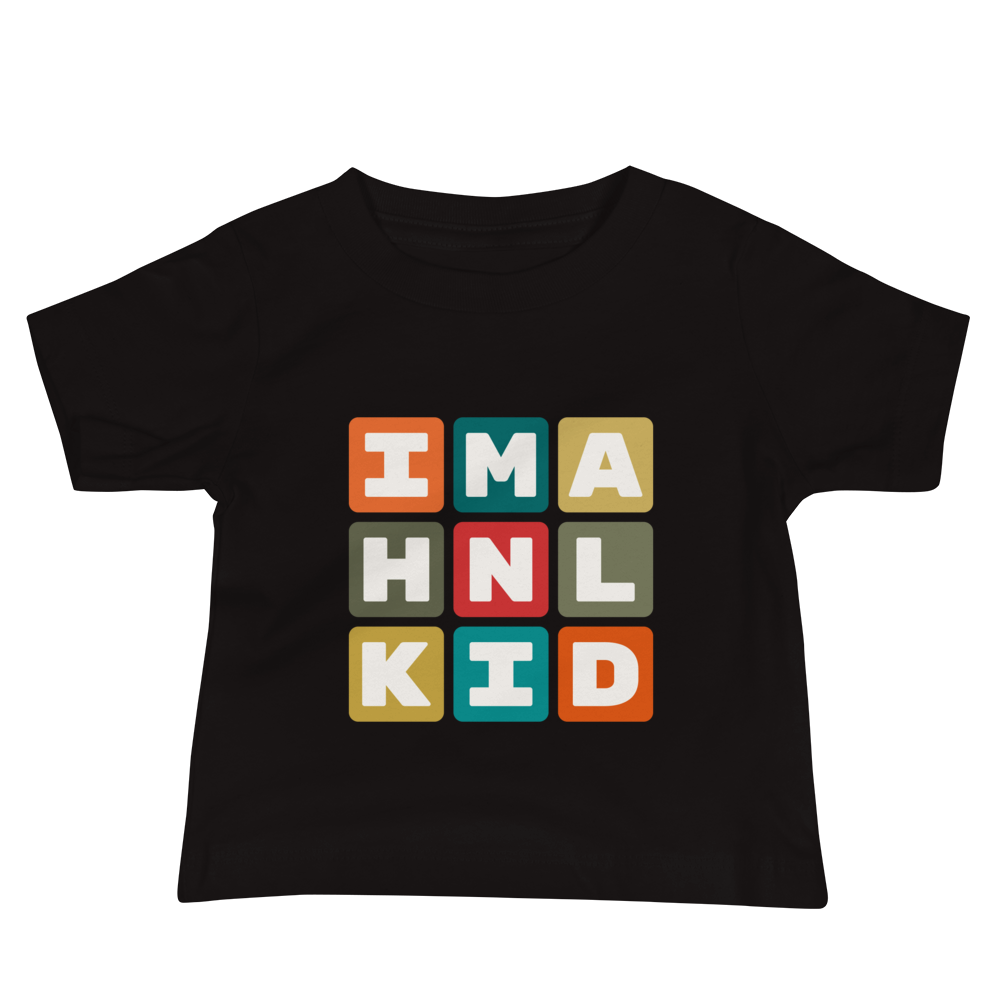 Baby T-Shirt - Colourful Blocks • HNL Honolulu • YHM Designs - Image 02