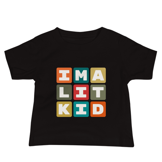 LIT Little Rock Baby T-Shirt • Colourful Blocks Design • YHM Designs - Image 02