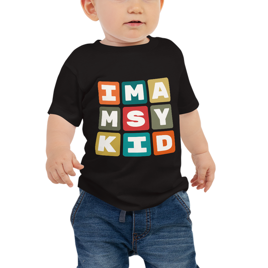 Baby T-Shirt - Colourful Blocks • MSY New Orleans • YHM Designs - Image 01