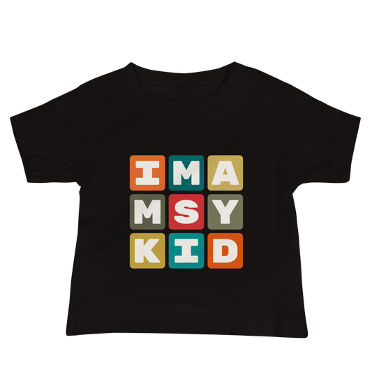 MSY New Orleans Baby T-Shirt • Colourful Blocks Design • YHM Designs - Image 02
