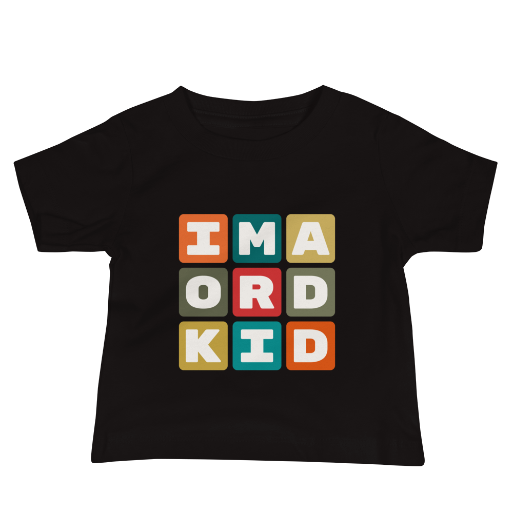 ORD Chicago Baby T-Shirt • Colourful Blocks Design • YHM Designs - Image 02