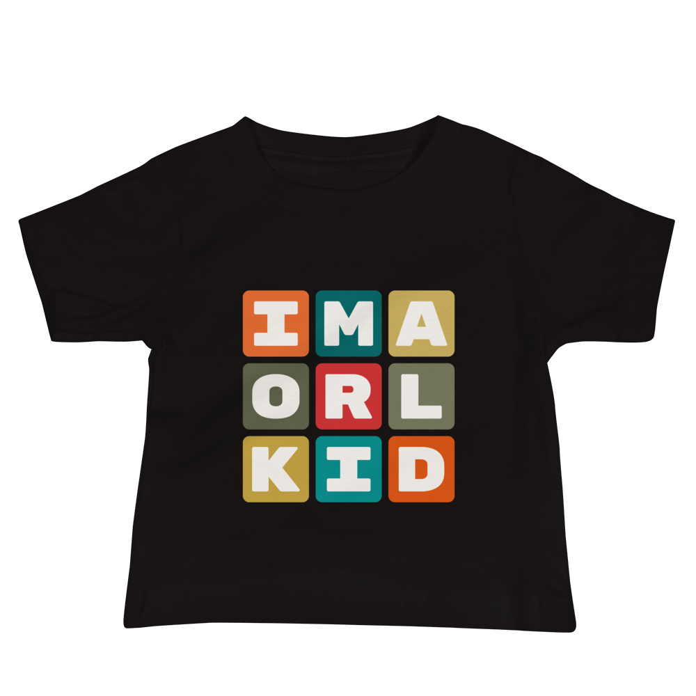 Baby T-Shirt - Colourful Blocks • ORL Orlando • YHM Designs - Image 02