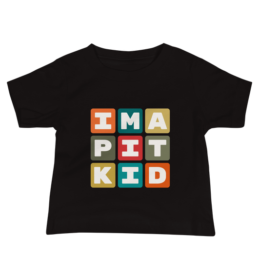 Baby T-Shirt - Colourful Blocks • PIT Pittsburgh • YHM Designs - Image 02
