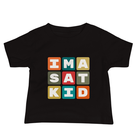 SAT San Antonio Baby T-Shirt • Colourful Blocks Design • YHM Designs - Image 02