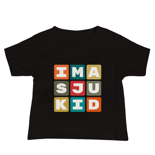 SJU San Juan Baby T-Shirt • Colourful Blocks Design • YHM Designs - Image 02