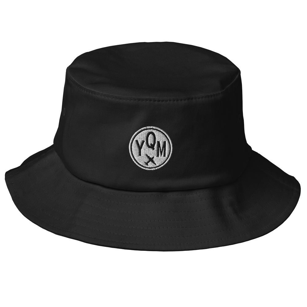 Roundel Bucket Hat - Black & White • YQM Moncton • YHM Designs Black