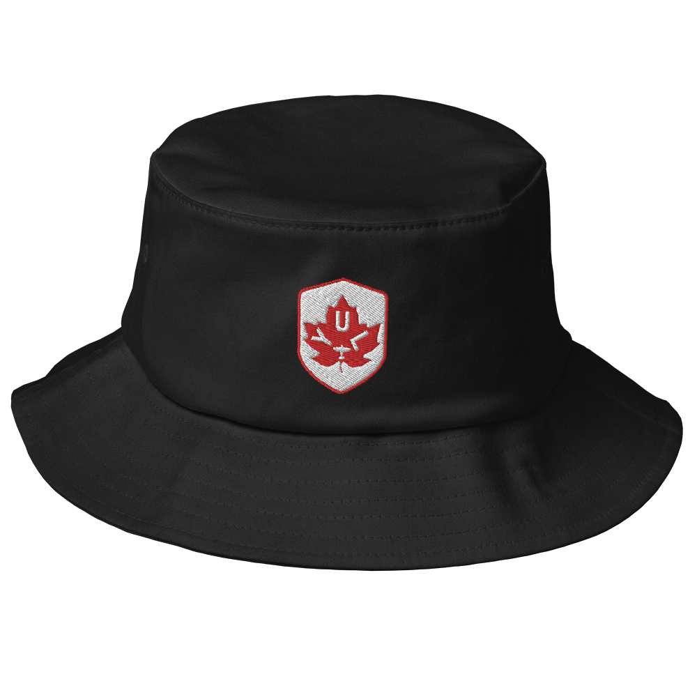 Maple Leaf Bucket Hat - Red/White • YUL Montreal • YHM Designs - Image 06