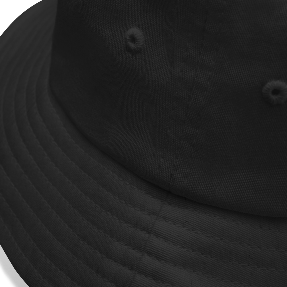 Roundel Bucket Hat - Black & White • LHR London • YHM Designs - Image 05