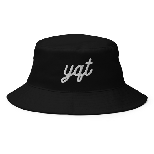 Vintage Script Bucket Hat • YQT Thunder Bay • YHM Designs - Image 01