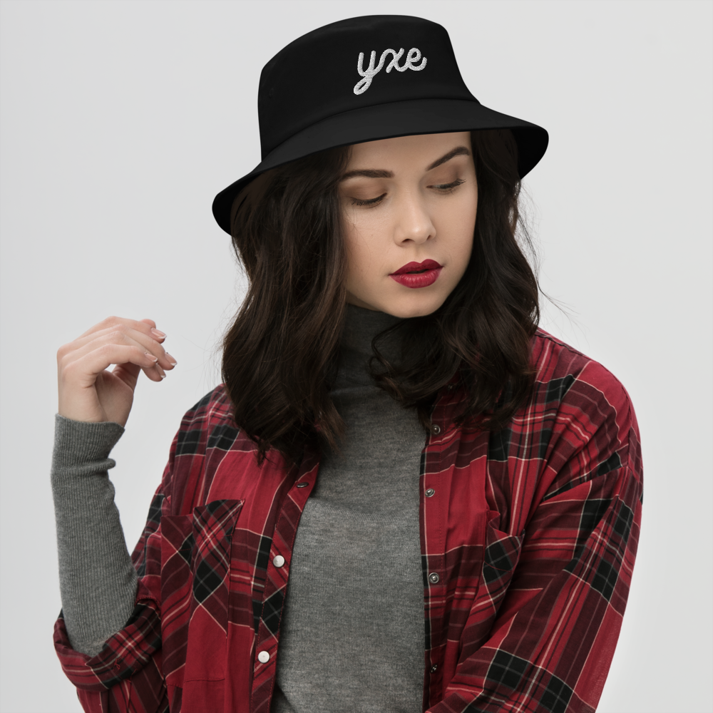 Vintage Script Bucket Hat • YXE Saskatoon • YHM Designs - Image 04