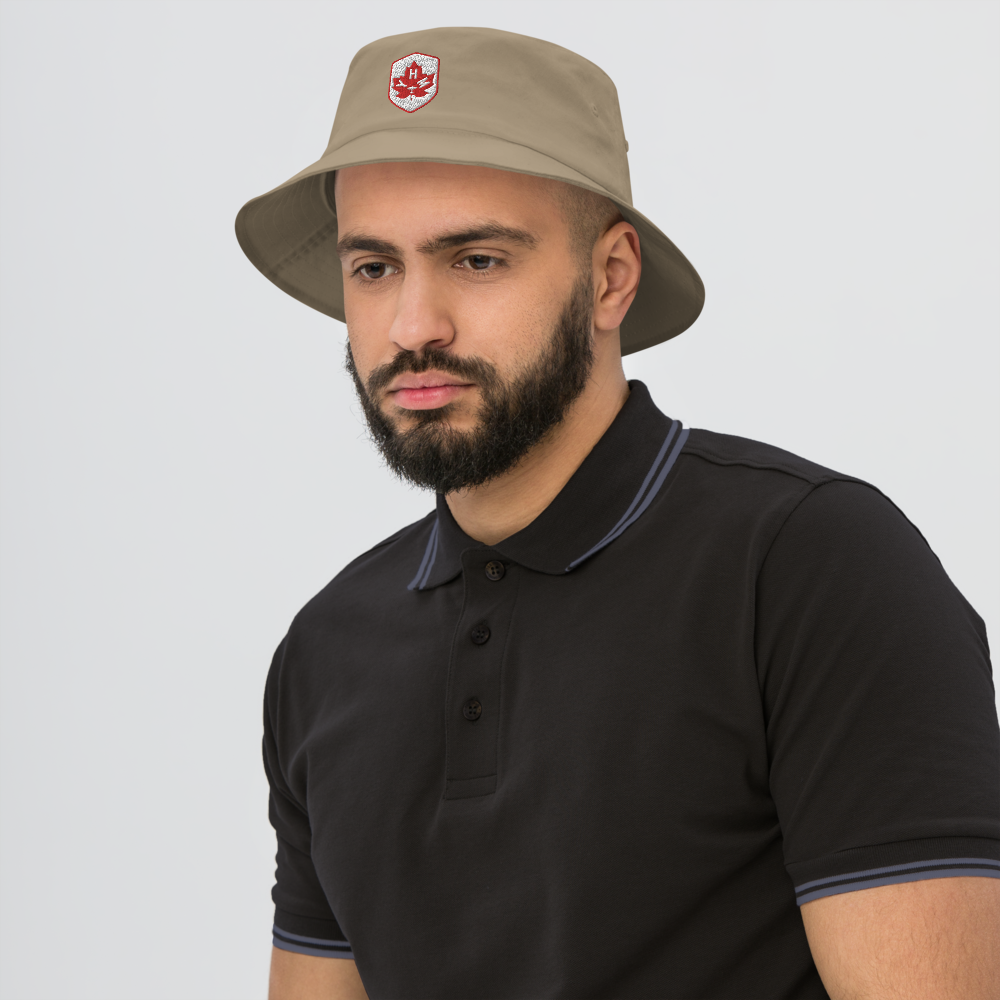 Maple Leaf Bucket Hat - Red/White • YHM Hamilton • YHM Designs - Image 03